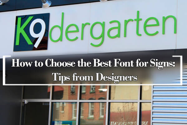 best font for signs