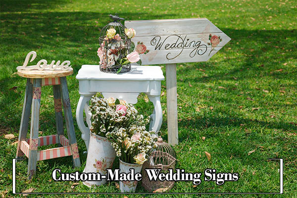 custom wedding signs